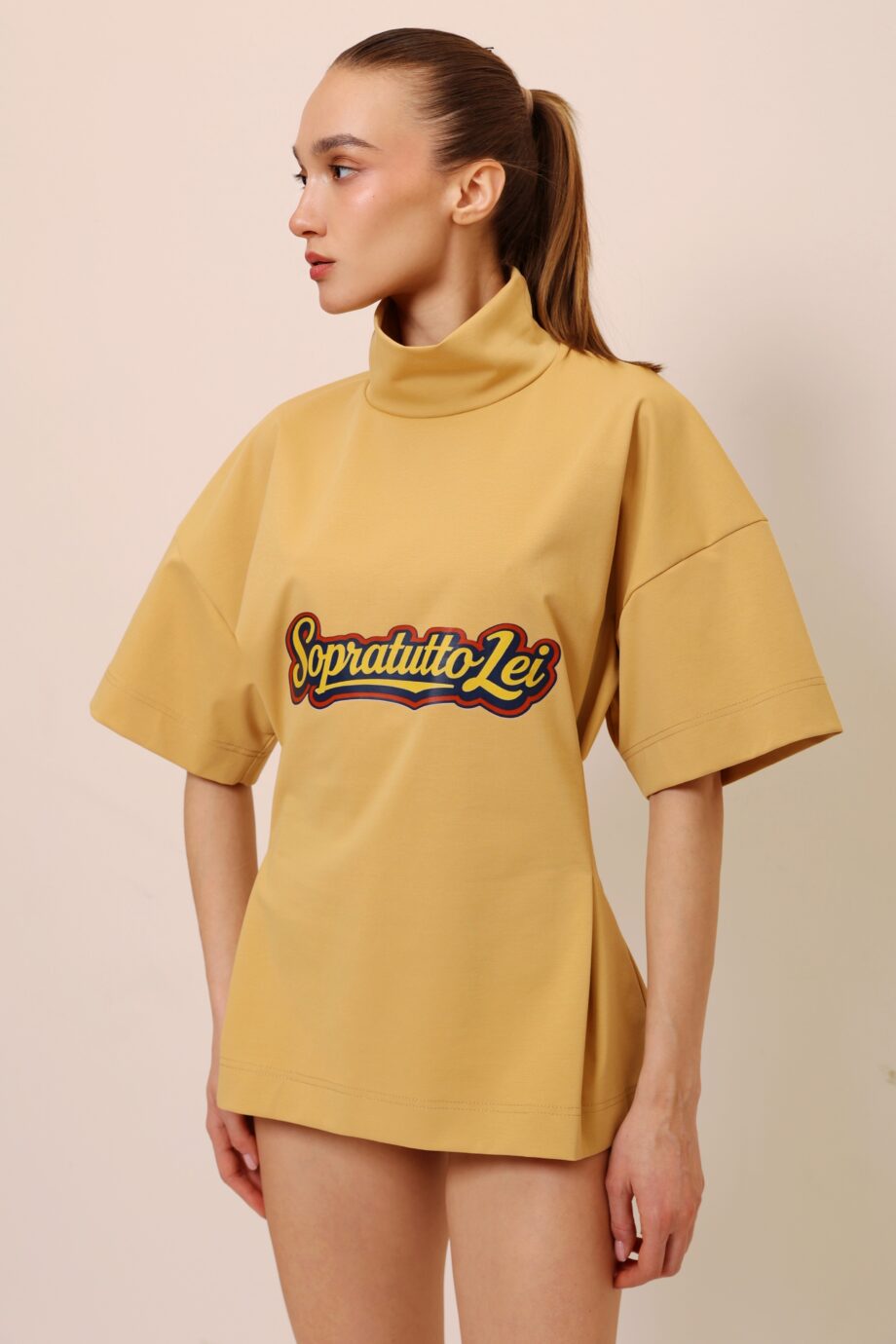 YELOW PRINTED T-SHIRT